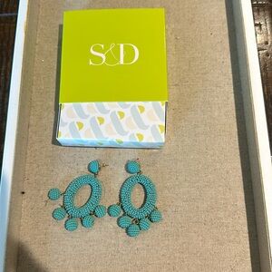 Stella & Dot turquoise earrings. Excellent condition. Comes with box.
